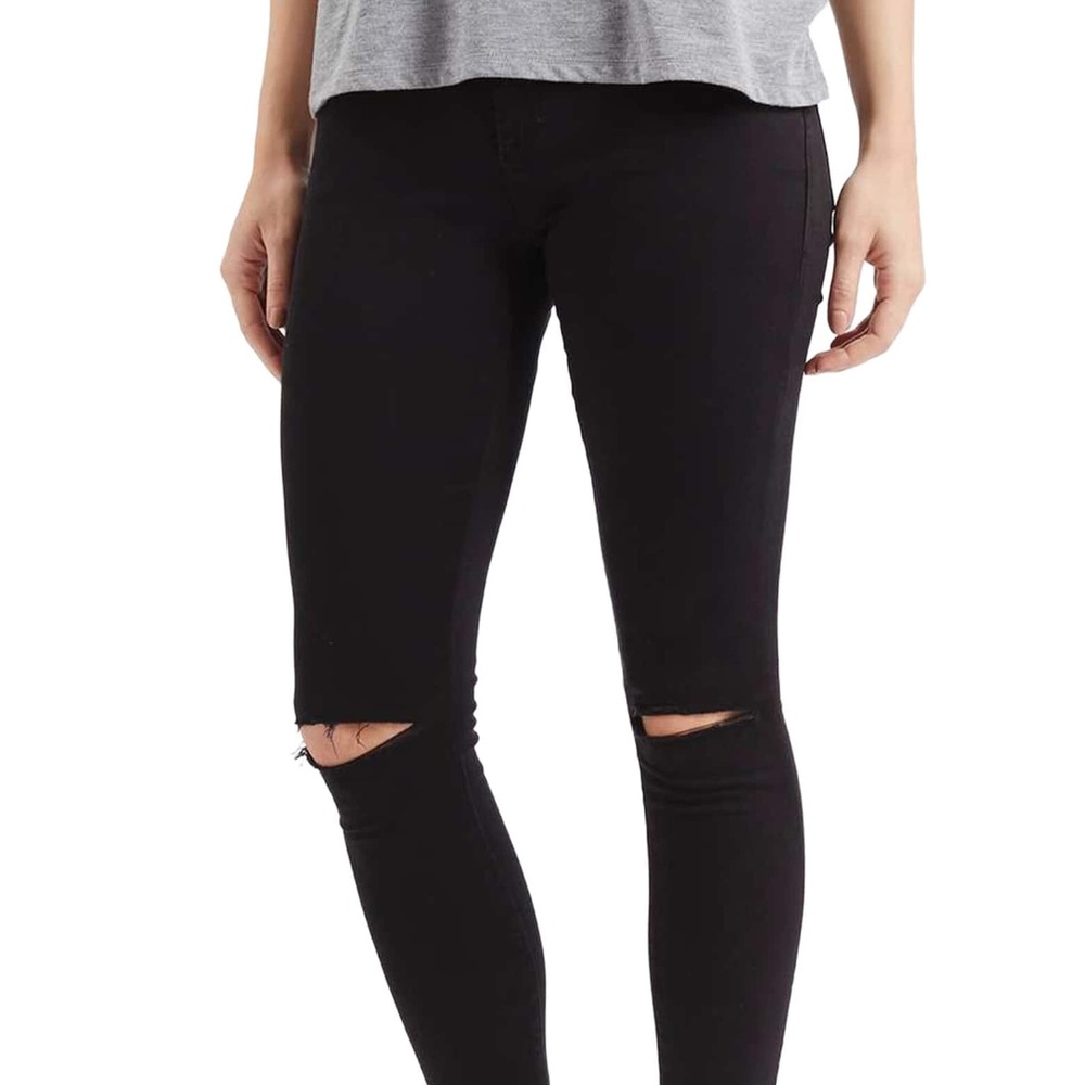 Topshop Moto Leigh Ripped Skinny Jeans